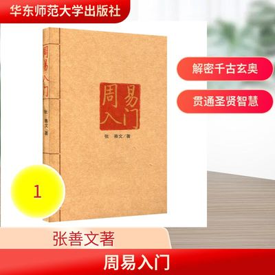 【正版促销】 周易入门 张善文著 著 哲学知识读物社科 新华书店正版图书籍 华东师范大学出版社