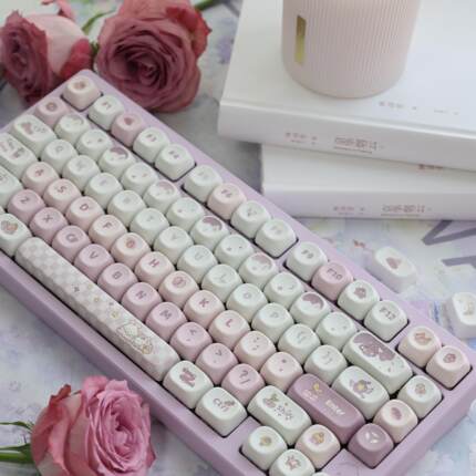 baby two键帽 136键 MOA高度 半五面热升华PBT键帽 机械键盘通用