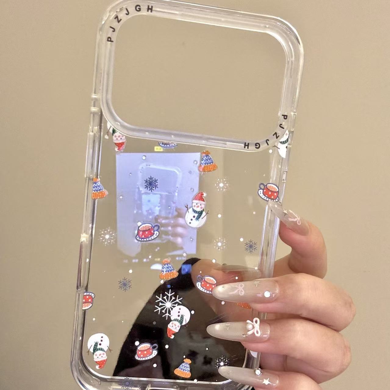 治愈系彩色星星咖啡小屋雪人适用ihone17promax苹果16p手机壳新款