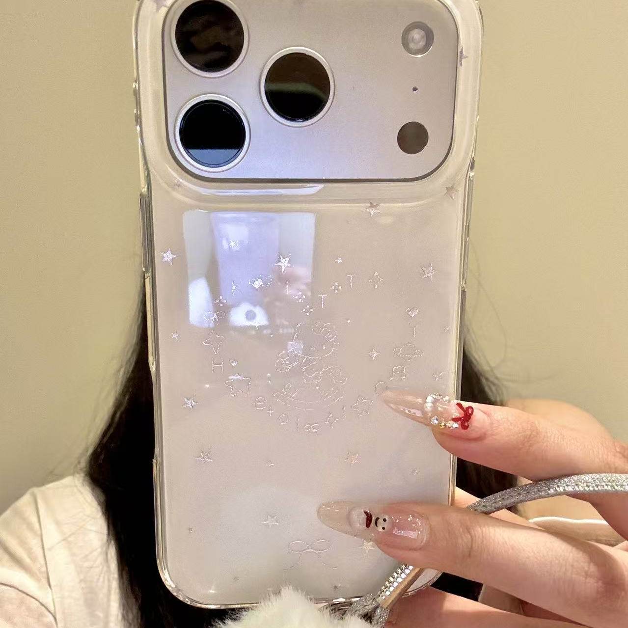 简约可爱鎏金围边爱心木马猫咪适用于iphone17promax苹果16手机壳,3C数码配件,手机保护套/壳,淘宝优惠券,粉丝福利购,淘宝优惠卷