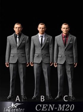 Toy center 1/6兵人 特工007 邦德灰色西装西服吊卡 CEN-M20 现货