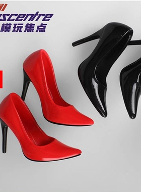 现货 Toyscentre 1/6 女兵人 TCT-012 女鞋 尖头高跟鞋 12寸模型