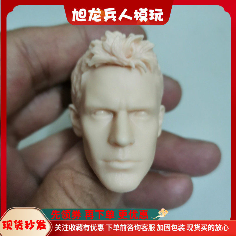 现货 1/6 兵人头雕  生化危机 克里斯 头雕白模