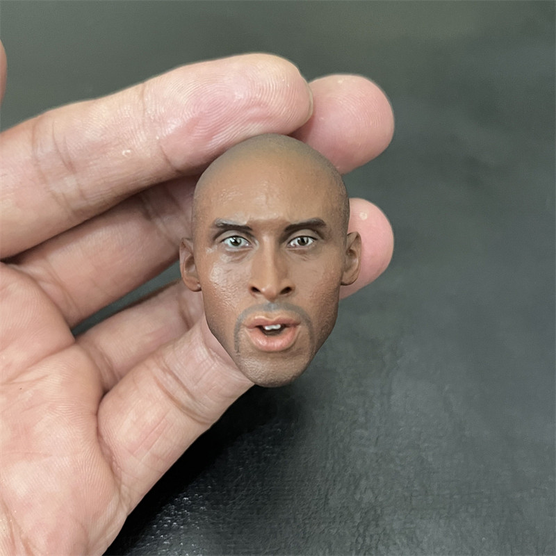 现货 1/6兵人头雕 NBA 湖人队 张嘴款浅发款 科比 头雕 非EB 散件