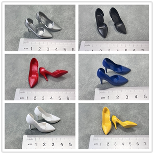 现货 1/6 兵人配件 高跟鞋 西装女鞋 12寸女兵人 空心皮鞋 现货