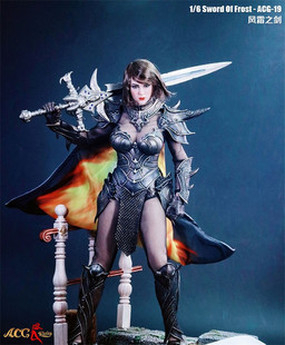 1/6 兵人配件 ACG-19 风霜之剑 巫妖王霜之哀伤剑 武器模型 现货