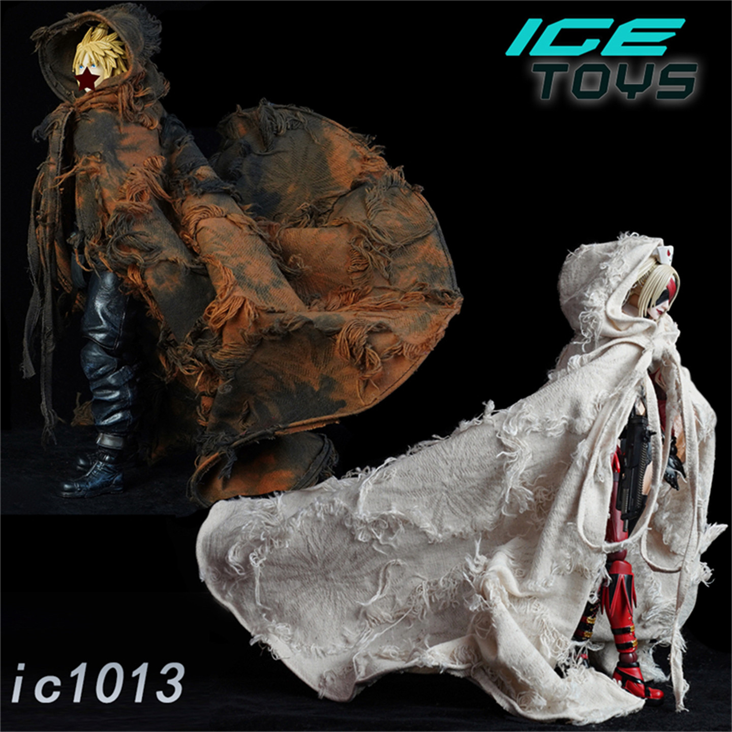 现货 ICE TOYS 1/6兵人 ic1013 全包围铝丝 斗篷披风 6分bjd 模型