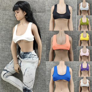 现货 1/6女兵人 DG019 性感热辣背心 打底 内衣 超短运动背心模型