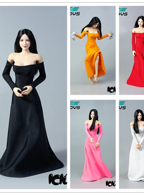 ICE TOYS 1/6兵人 IC1002 长款礼服连衣裙 ph tbl 岚包胶素体现货