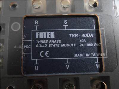 台交湾A阳FOTEK明FOTEK 三相固态继电 T器SR-40D 直流控流全新库