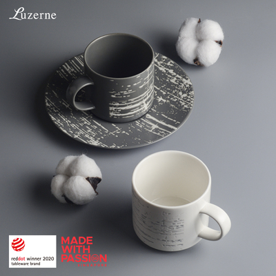 「品牌直营」Luzerne陆升陶瓷细雨系列高颜值餐具咖啡杯/碟