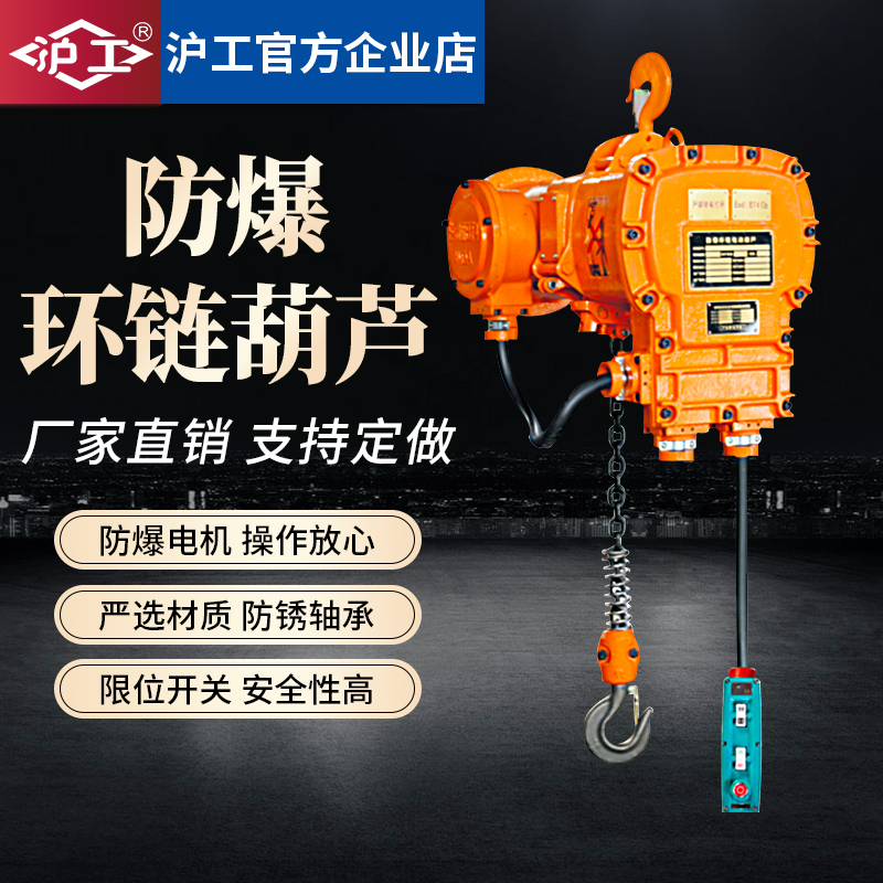 防爆环链电动葫芦沪工