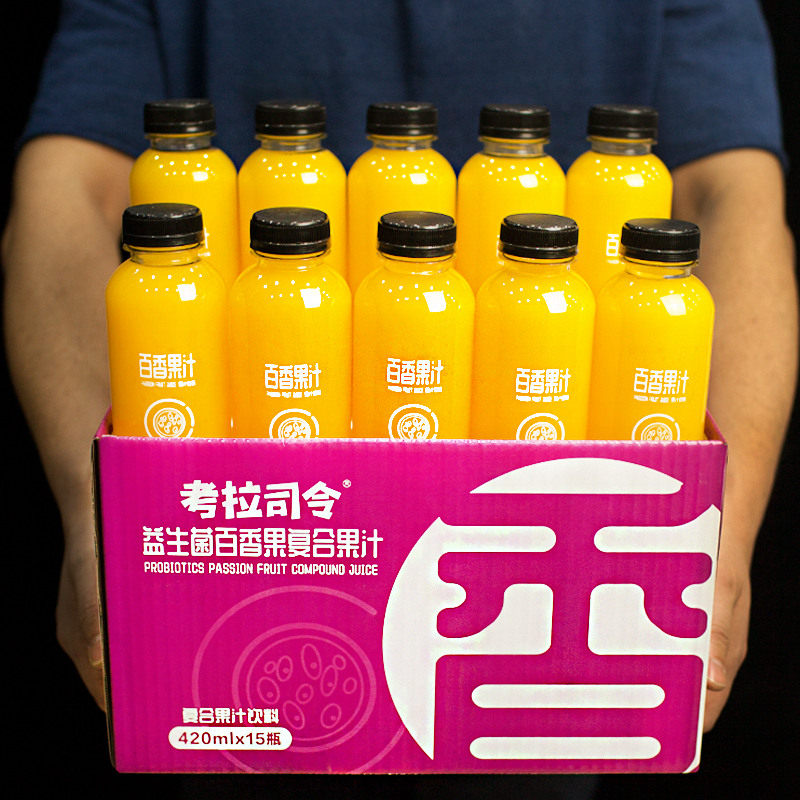考拉司令百香果味果汁420ml15瓶图片