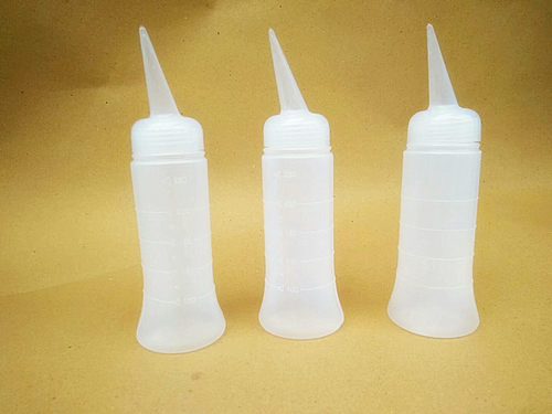 工业腻子瓶胶水瓶透明瓶斜口尖嘴尖头瓶油漆塑料滴胶壶260/300ML