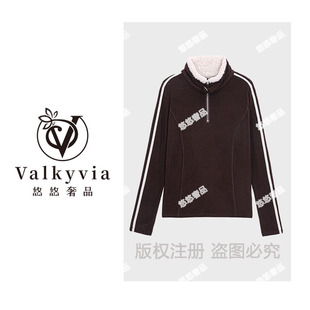 加绒加厚款 冬季 悠悠奢品 条纹轻奢保暖卫衣J5846 Valkyvia