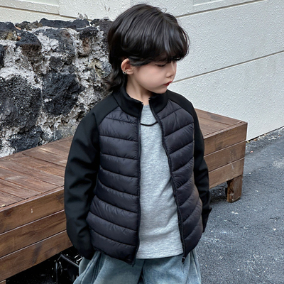 校服神器男童冬季轻薄内搭棉服