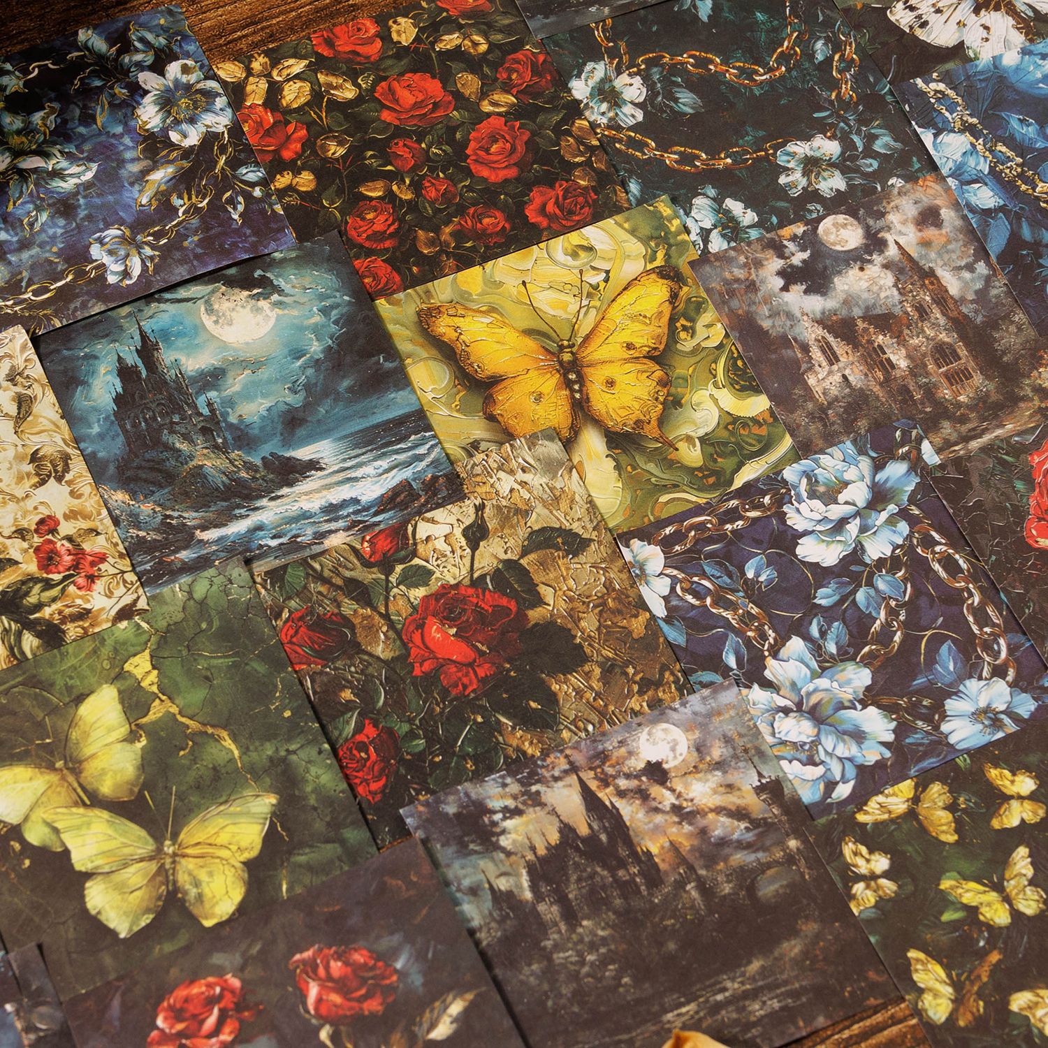 复活庄园系列哥特风油画便签本