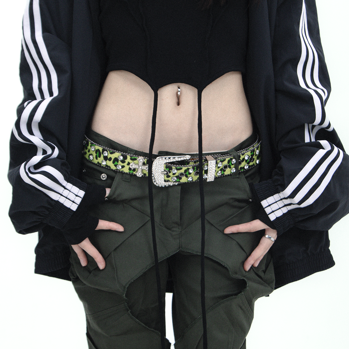 WCH千禧Y2K朋克风亚文化彩色豹纹十字架镶钻铆钉腰带皮带男女同款,服饰配件/皮带/帽子/围巾,腰带/皮带/腰链,淘宝优惠券,粉丝福利购,淘宝优惠卷