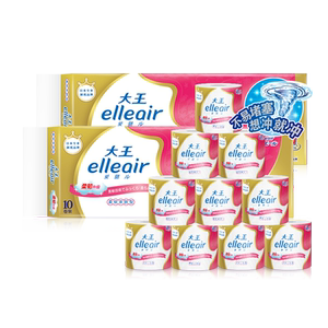 大王elleair厨房湿巾清污重油温和不伤手40抽4包