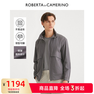 休闲薄款 ROBERTA诺贝达立领时尚 春季 纯色商务夹克外套男 新品