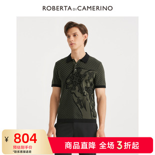 短袖 时尚 ROBERTA诺贝达男装 休闲短袖 T恤 夏季 POLO衫 男士 印花 新款