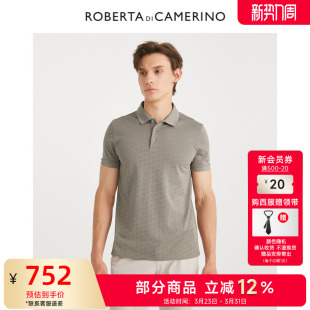 男士 短袖 休闲短袖 桑蚕丝 T恤男 新款 ROBERTA诺贝达男装 夏季 POLO衫