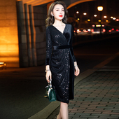 轻奢小众连衣裙 短款 黑色宴会小晚礼服女2026新款 高端气质妈妈洋装