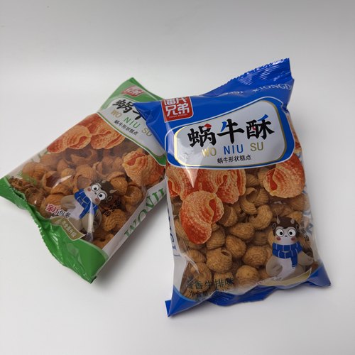 潘氏兄弟蜗牛酥麻辣味酱香牛排味108g袋装网红膨化食品休闲小零食