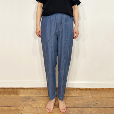 中老年宽松天丝牛仔裤2025夏季新款韩国代购妈妈弹力休闲裤长裤女