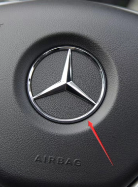 奔驰W166W164ML300ML320ML350ML400ML450ML500方向盘标中心标logo