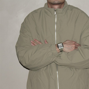 复古主题元 AW25 素 基础款 棉服保暖外套男 GcBrand 立领棉衣 Lab