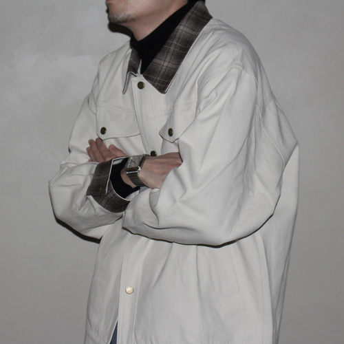 GcBrand Lab Jacket 复古基础款 撞色细节 水洗夹克 休闲外套上衣