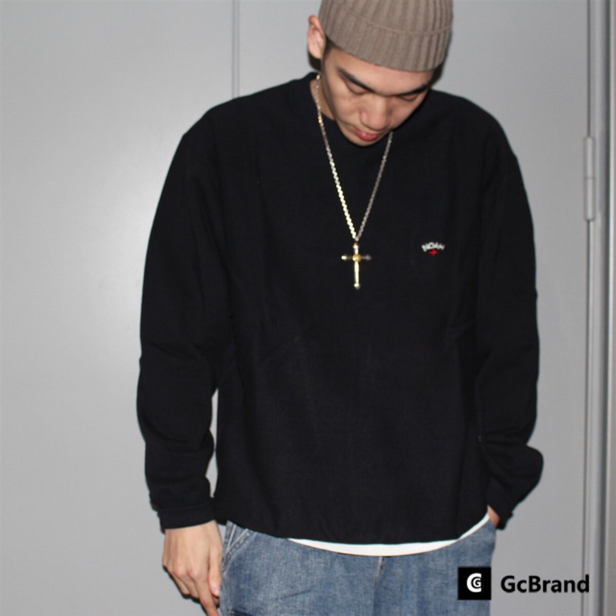 GcBrand FdbF CREWNECK NOAH 十字刺绣卫衣 男女圆领针织毛圈外套