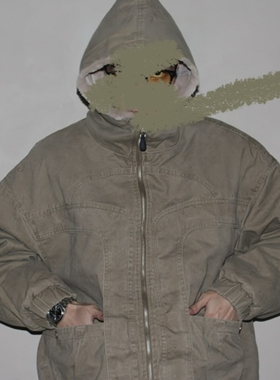 GcBrand Lab AW25 复古主题元素 水洗做旧连帽棉衣座山雕棉服外套
