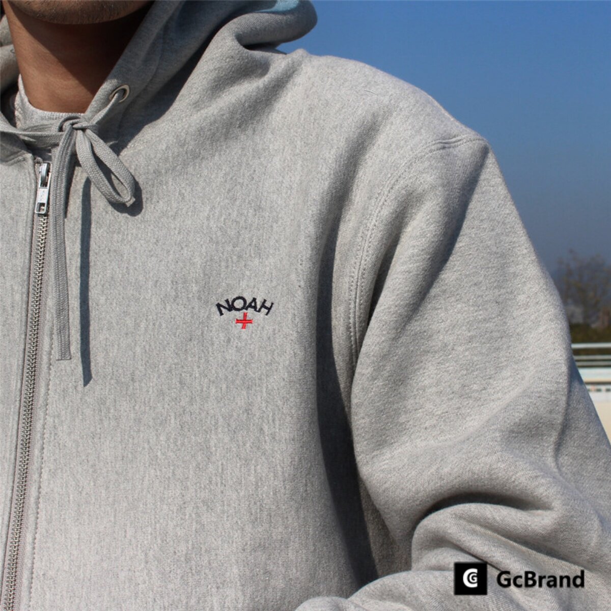 GcBrand FdbF NOAH HOODIE 十字刺绣男女情侣款卫衣拉链外套帽衫