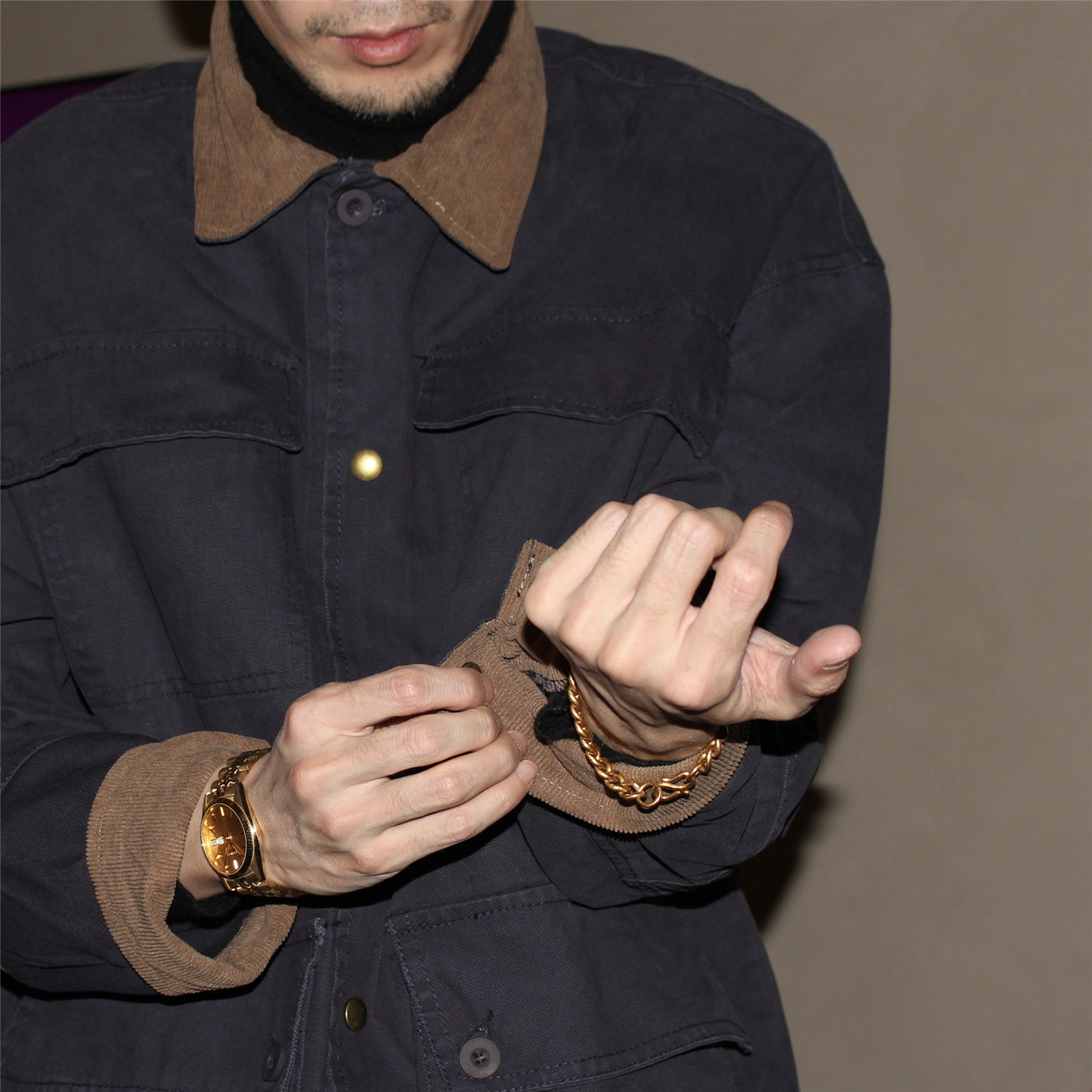 GcBrand Lab Corduroy Jacket 日系复古多口袋灯芯绒翻领工装夹克