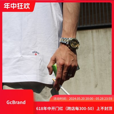 GcBrand FdbF NOAH TEE 十字logo印花圆领纯棉打底衫情侣短袖T恤