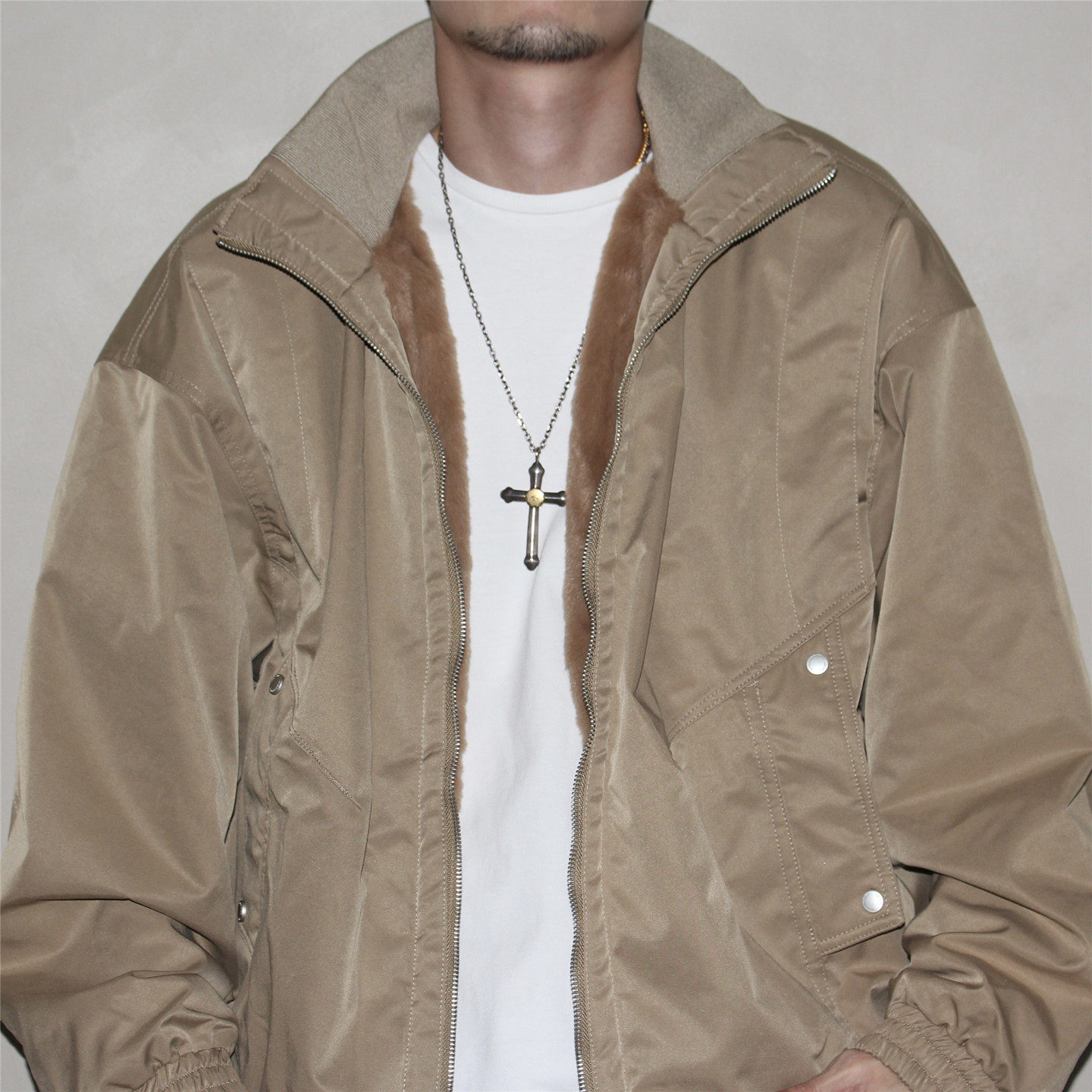 GcBrand Lab Cotton Jacket  内里毛绒一体设计 立领棉衣工装棉服图片