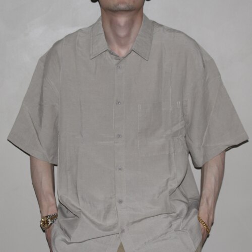 GcBrand Lab Shirt SS26 复古 基础款 透气棉麻衬衣 短袖衬衫上衣