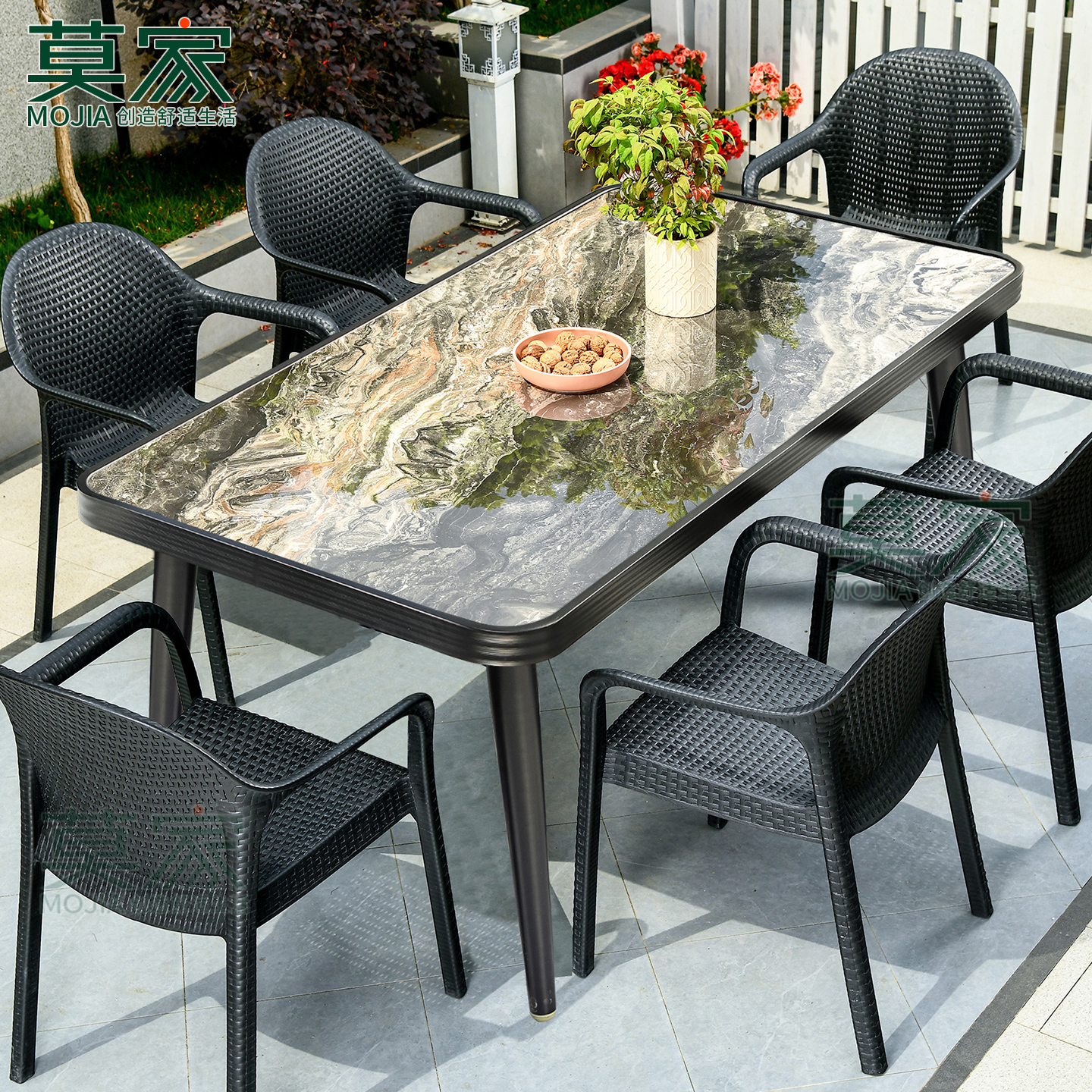 莫家户外休闲桌椅防水防晒耐腐蚀