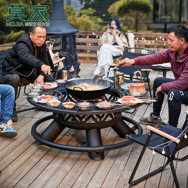 莫家住宅家具户外烤火炉庭院露台烧烤炉室外铸铝烧烤炉子烧烤炉,住宅家具,庭院烤火炉,淘宝优惠券,粉丝福利购,淘宝优惠卷