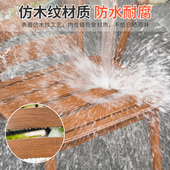 精选莫家户外简约阳台桌椅三件套庭院室内休闲小茶几合并椅铝合金