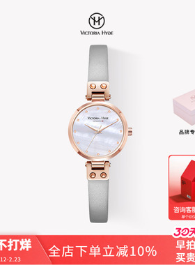 VictoriaHyde火花圆表轻奢小众小怪兽手表女简约维多利亚海德女生