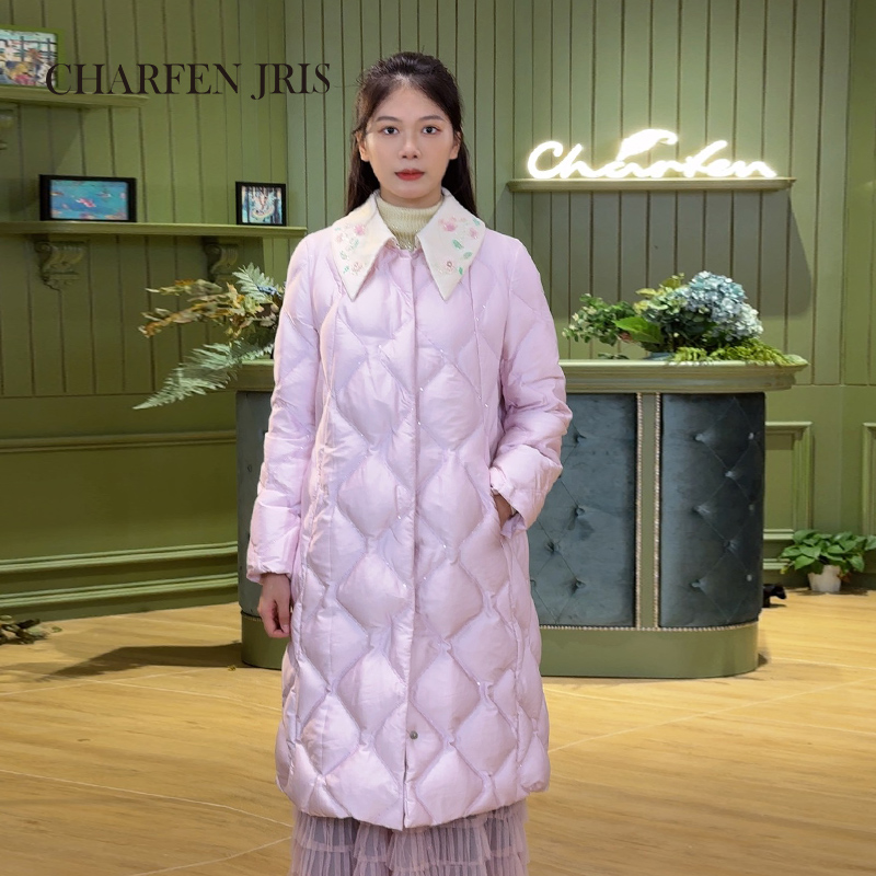 CHARFEN冬季新款时尚长款羽绒服