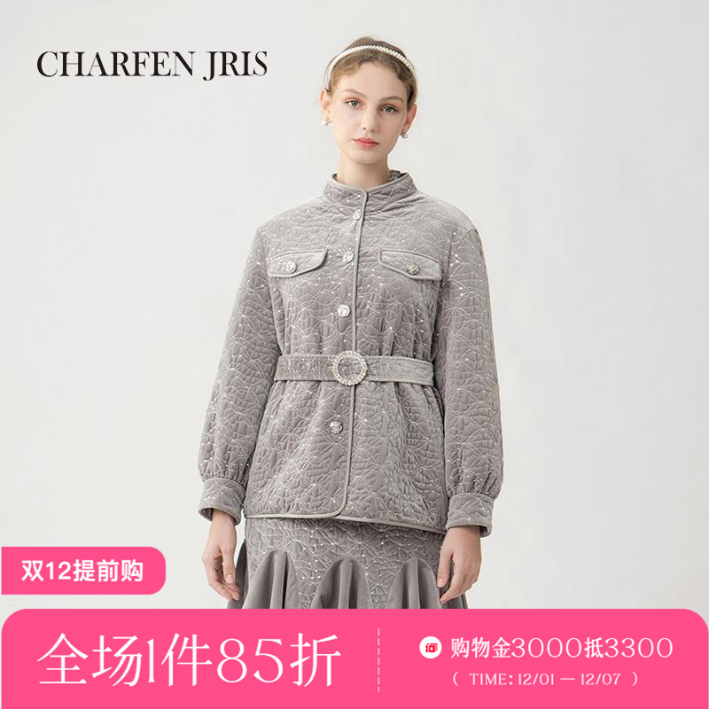 CHARFEN超好看卡其色高领毛衣