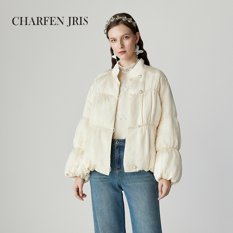 CHARFEN秋冬时尚女士短款羽绒服