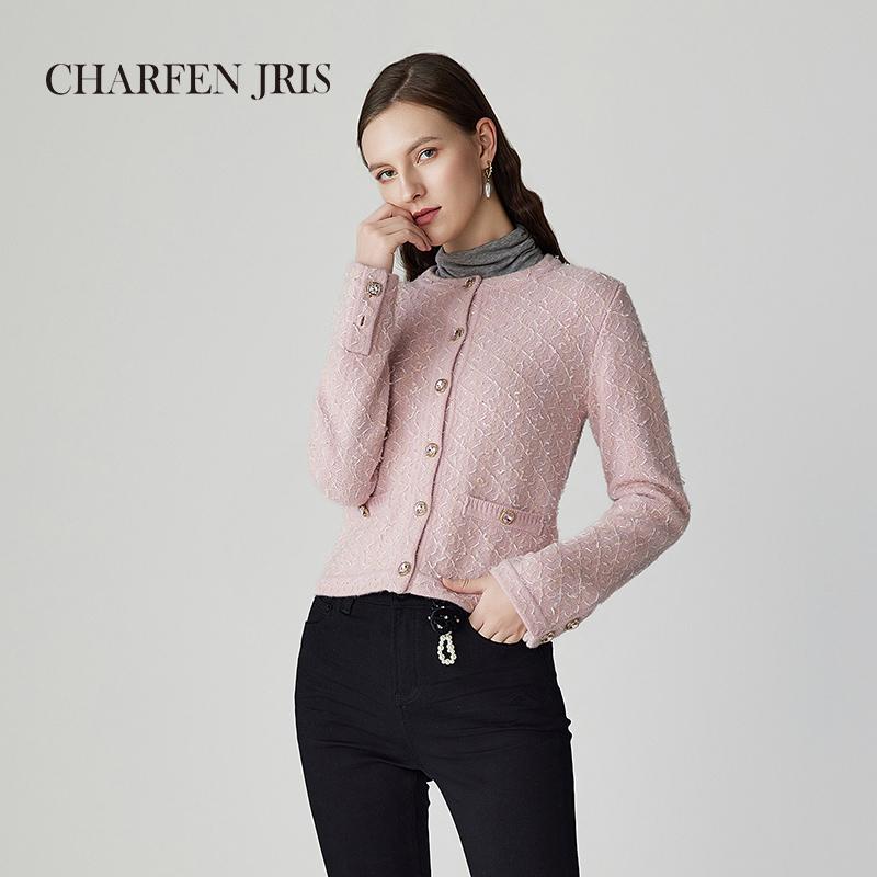 CHARFEN春季新款小香风针织开衫