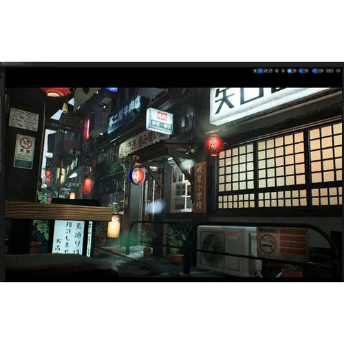 UE5.1写实日本商店街道场景Japanese Street Pack