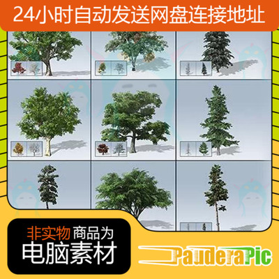 unity3D植物SpeedTree 树木植物灌木花草模型资源包/u3d植物植被