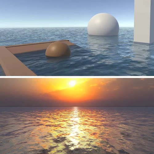 unity水特效水体水材质海水海面海洋shader动态水面场景水资源urp